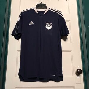 Adidas Men's Navy Blue Soccer Shirt